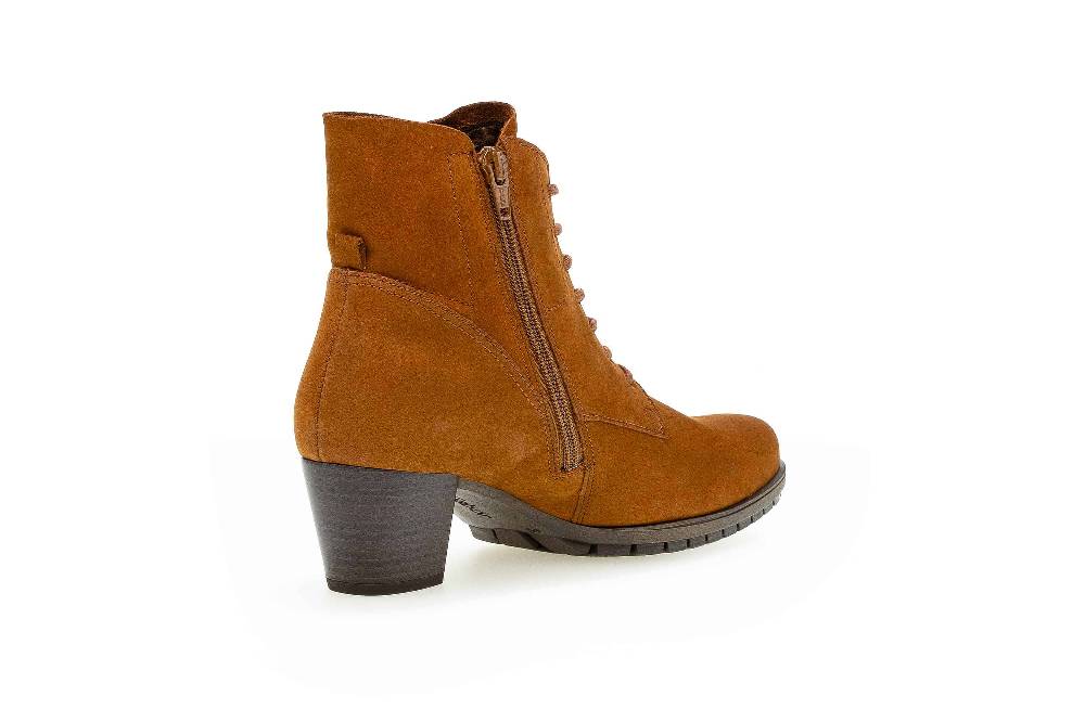 Gabor Comfort Basic Stiefeletten In Übergrößen Braun 76.605.35 Große Damenschuhe
