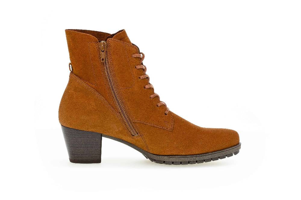 Gabor Comfort Basic Stiefeletten In Übergrößen Braun 76.605.35 Große Damenschuhe