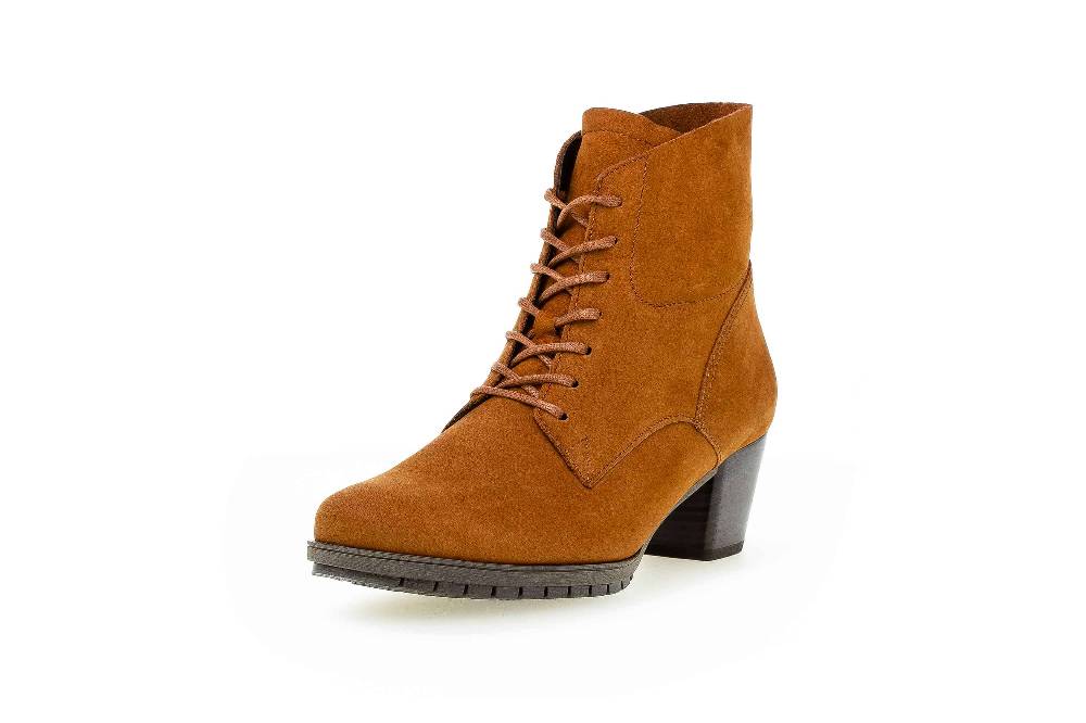 Gabor Comfort Basic Stiefeletten In Übergrößen Braun 76.605.35 Große Damenschuhe