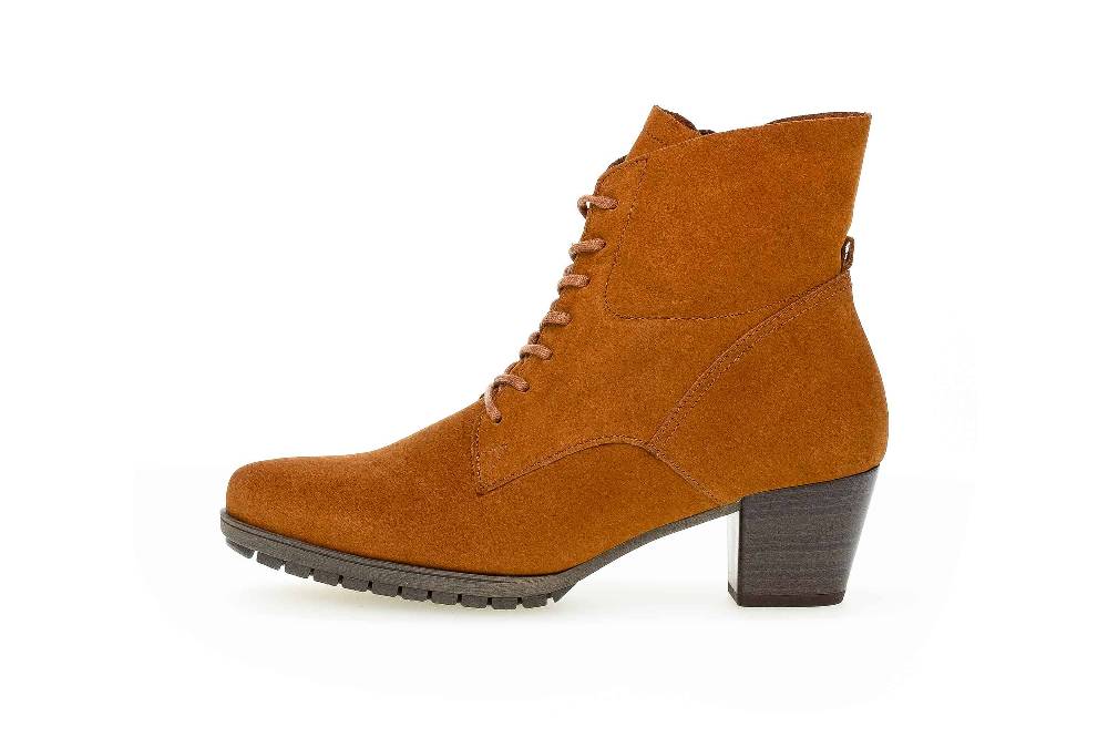 Gabor Comfort Basic Stiefeletten in Übergrößen Braun 76.605.35 große Damenschuhe