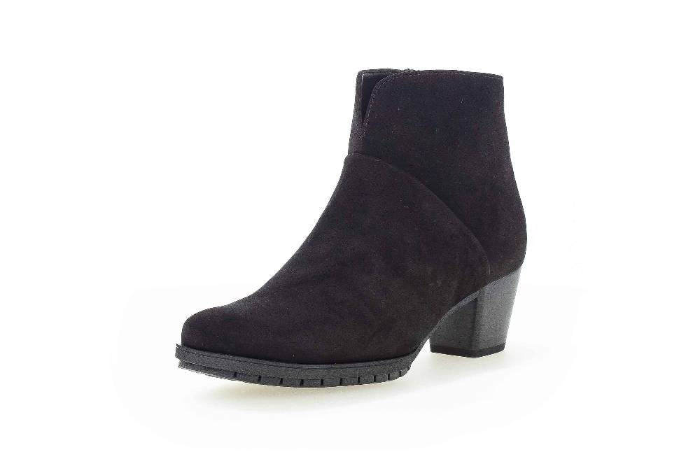Gabor Comfort Basic Stiefeletten In Übergrößen Schwarz 76.600.47 Große Damenschuhe
