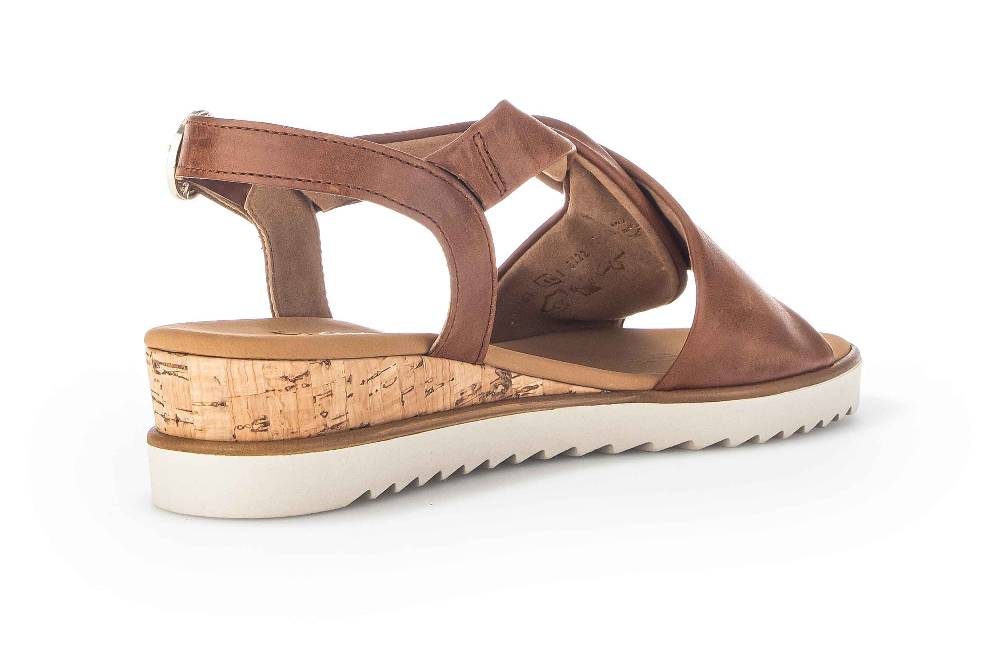 Gabor Comfort Sandaletten In Übergrößen Braun 22.751.53 Große Damenschuhe