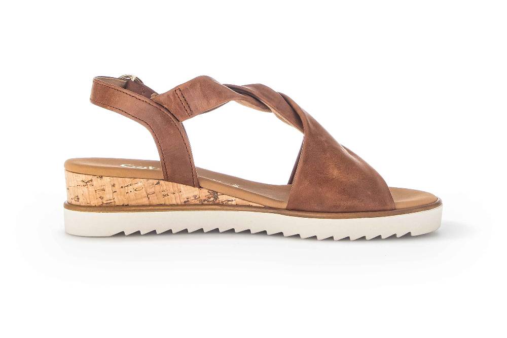 Gabor Comfort Sandaletten In Übergrößen Braun 22.751.53 Große Damenschuhe