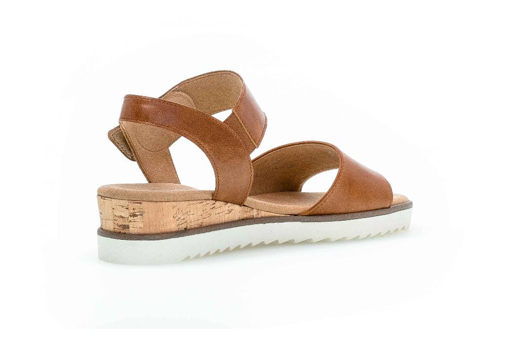 Gabor Comfort Sandaletten In Übergrößen Braun 22.750.53 Große Damenschuhe