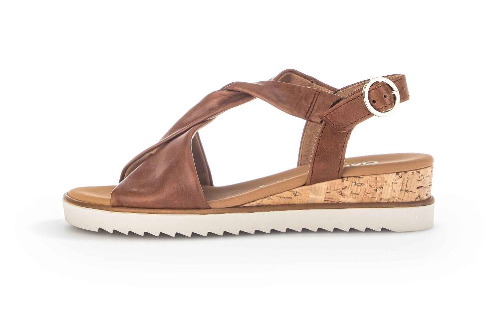Gabor Comfort Sandaletten in Übergrößen Braun 22.751.53 große Damenschuhe
