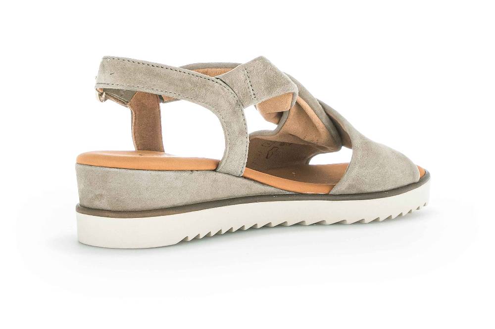 Gabor Comfort Sandaletten In Übergrößen Grün 22.751.11 Große Damenschuhe