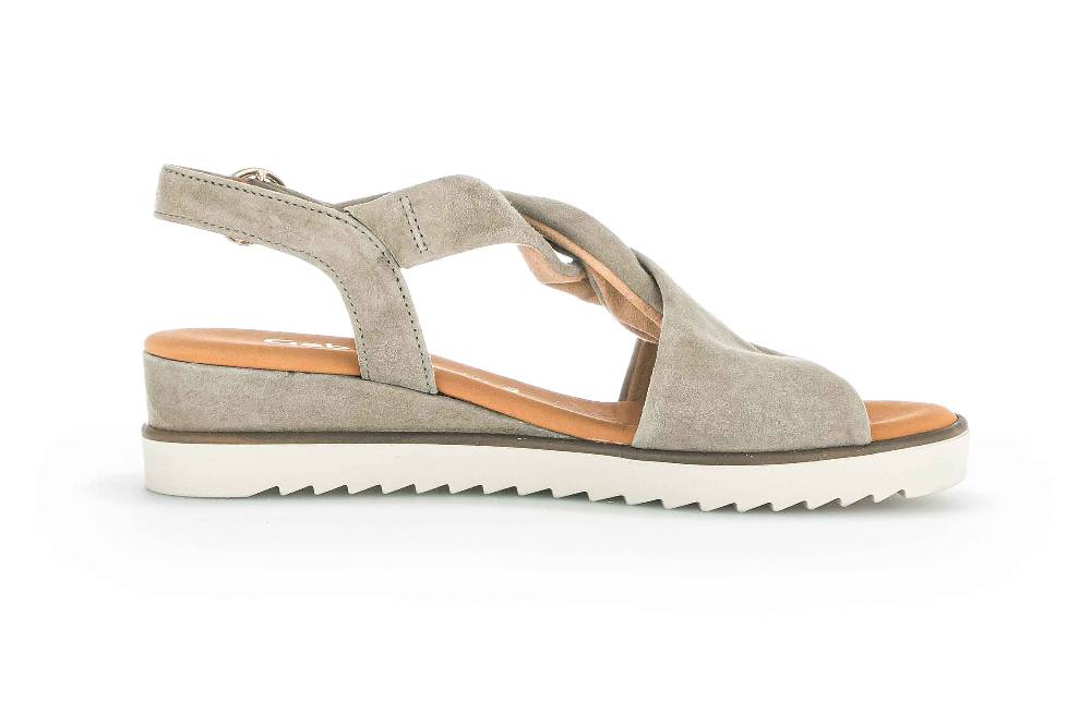 Gabor Comfort Sandaletten In Übergrößen Grün 22.751.11 Große Damenschuhe