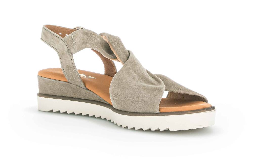 Gabor Comfort Sandaletten In Übergrößen Grün 22.751.11 Große Damenschuhe