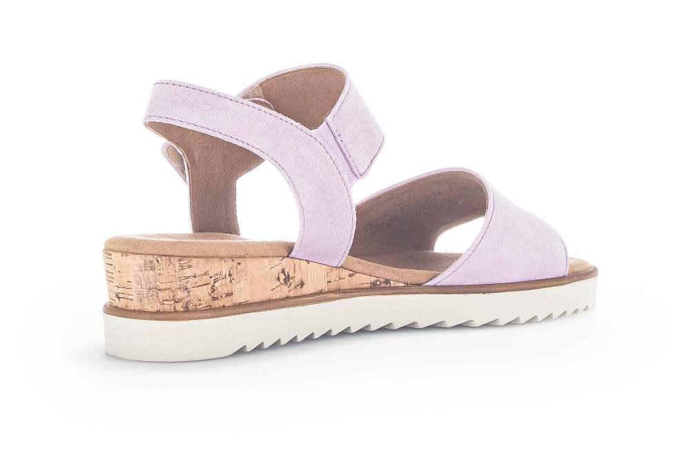 Gabor Comfort Sandaletten In Übergrößen Lila 22.750.49 Große Damenschuhe