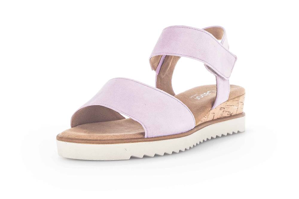 Gabor Comfort Sandaletten In Übergrößen Lila 22.750.49 Große Damenschuhe
