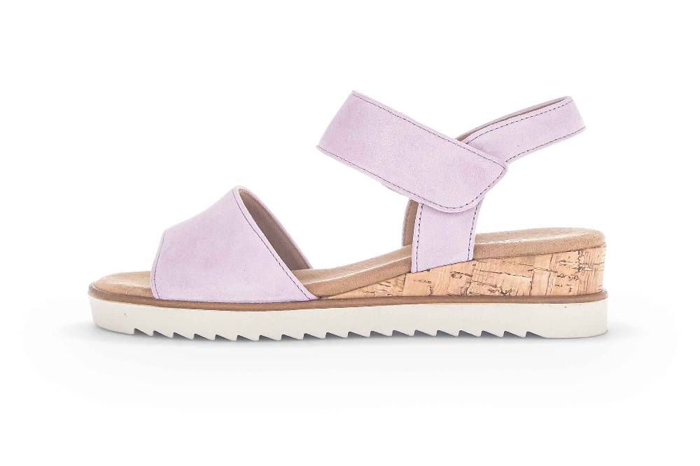 Gabor Comfort Sandaletten in Übergrößen Lila 22.750.49 große Damenschuhe