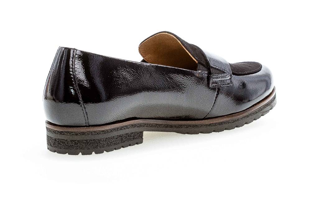 Gabor Comfort Slipper In Übergrößen Schwarz 32.042.37 Große Damenschuhe