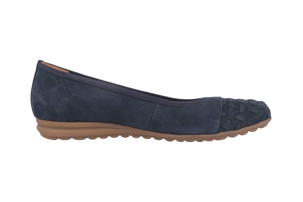 Gabor Comfort Sport Ballerinas In Übergrößen Blau 62.623.36 Große Damenschuhe