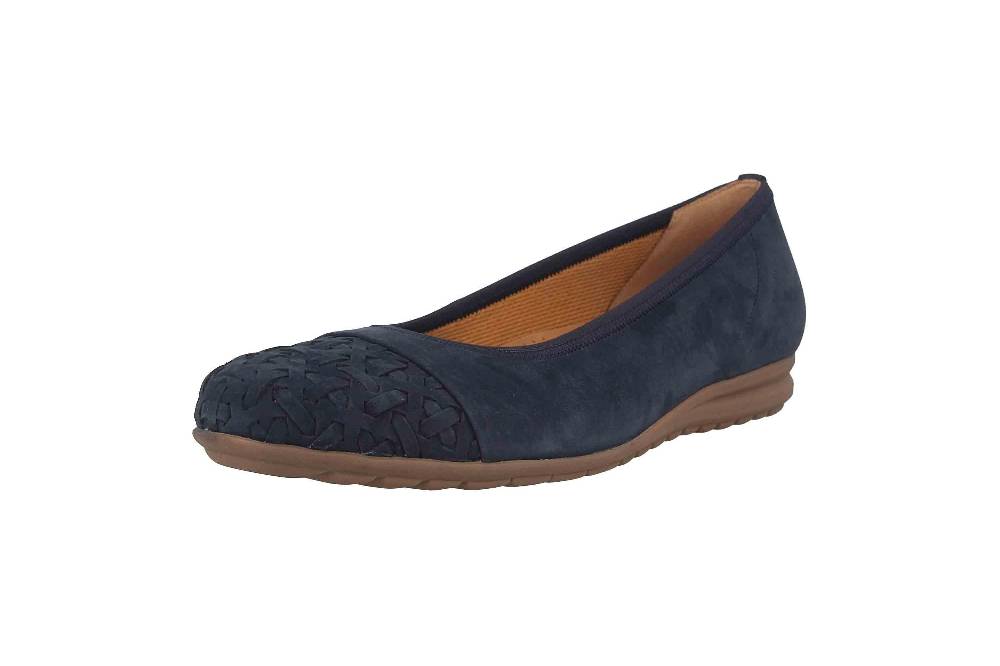 Gabor Comfort Sport Ballerinas In Übergrößen Blau 62.623.36 Große Damenschuhe