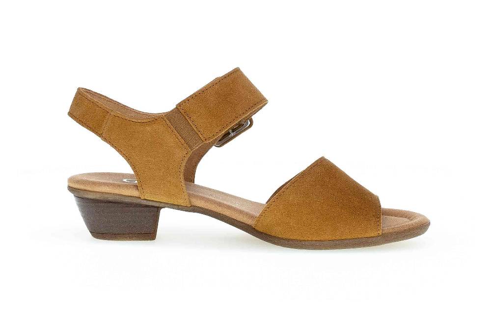 Gabor Comfort Sport Sandaletten In Übergrößen Braun 62.471.35 Große Damenschuhe
