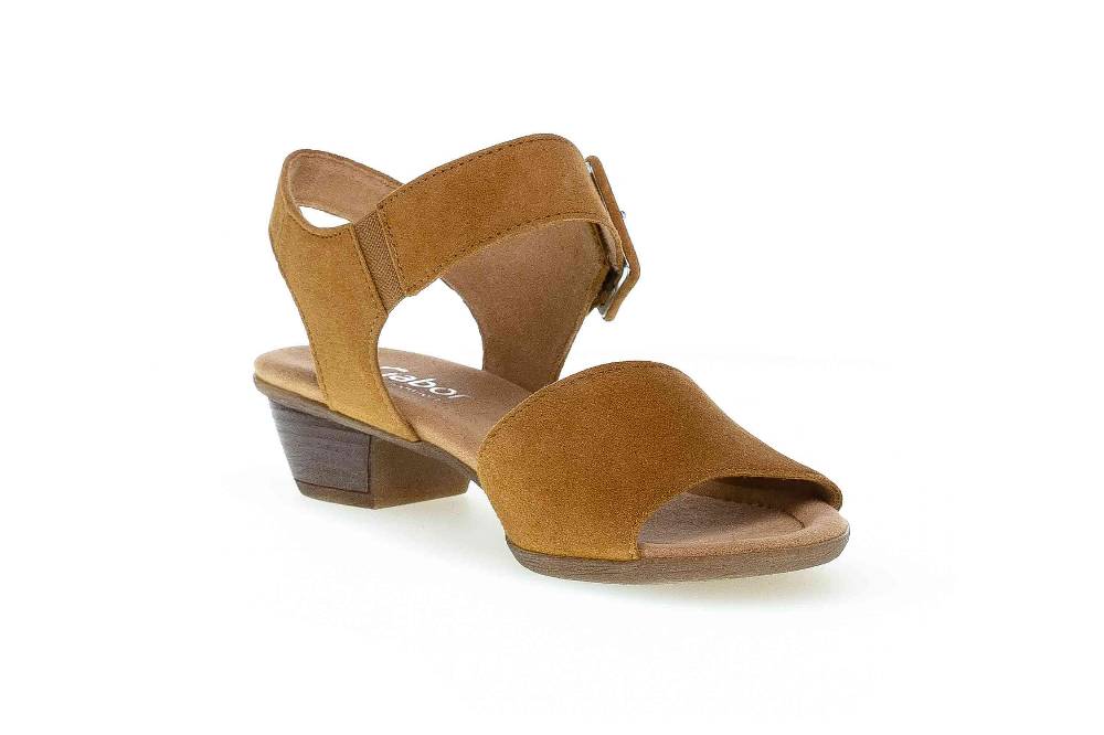 Gabor Comfort Sport Sandaletten In Übergrößen Braun 62.471.35 Große Damenschuhe