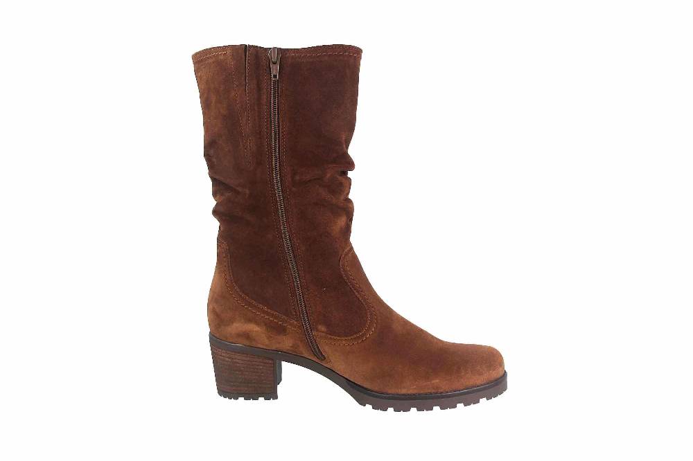 Gabor Comfort Sport Stiefel In Übergrößen Braun 52.802.41 Große Damenschuhe