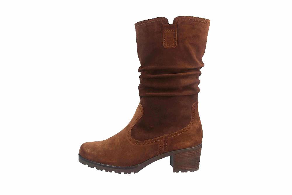 Gabor Comfort Sport Stiefel in Übergrößen Braun 52.802.41 große Damenschuhe