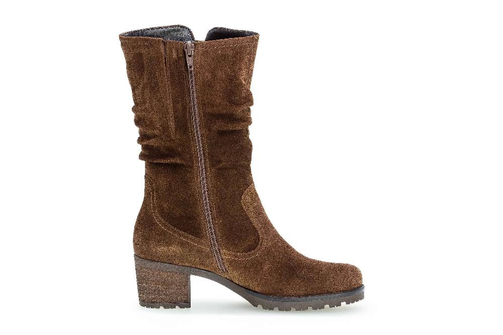 Gabor Comfort Sport Stiefel In Übergrößen Braun 72.802.41 Große Damenschuhe
