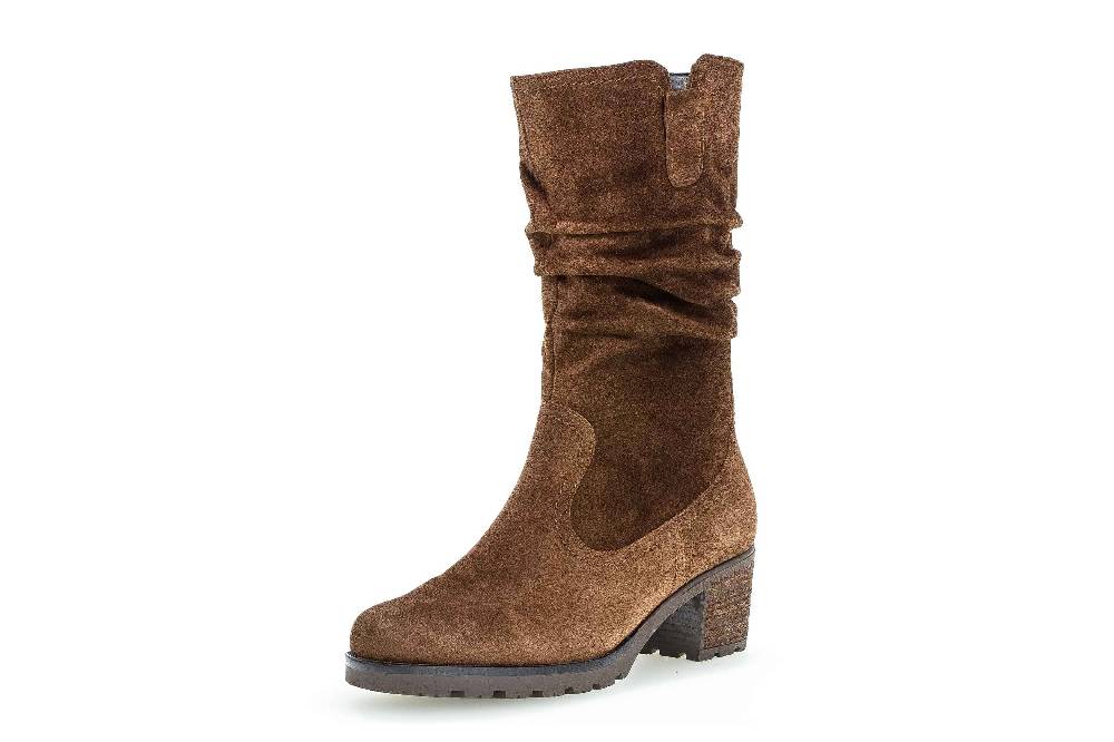 Gabor Comfort Sport Stiefel In Übergrößen Braun 72.802.41 Große Damenschuhe