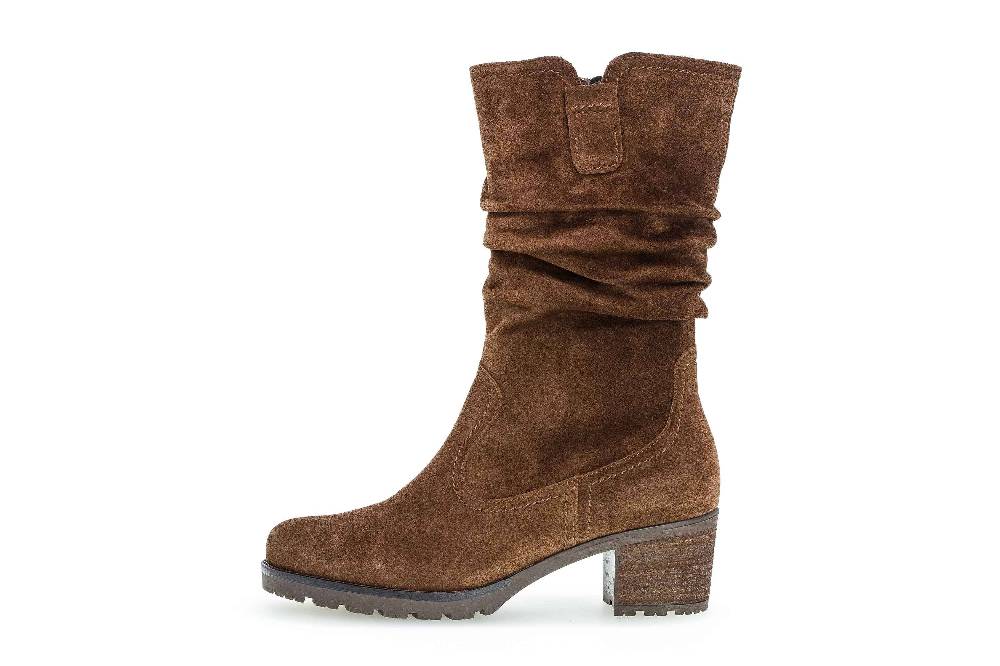 Gabor Comfort Sport Stiefel in Übergrößen Braun 72.802.41 große Damenschuhe