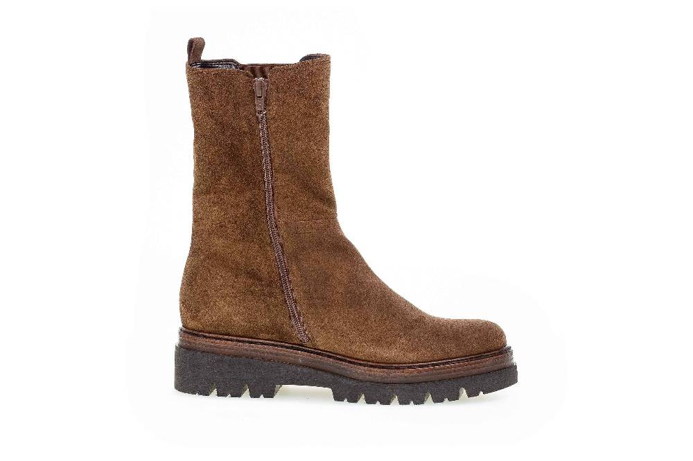 Gabor Comfort Sport Stiefel In Übergrößen Braun 72.751.41 Große Damenschuhe