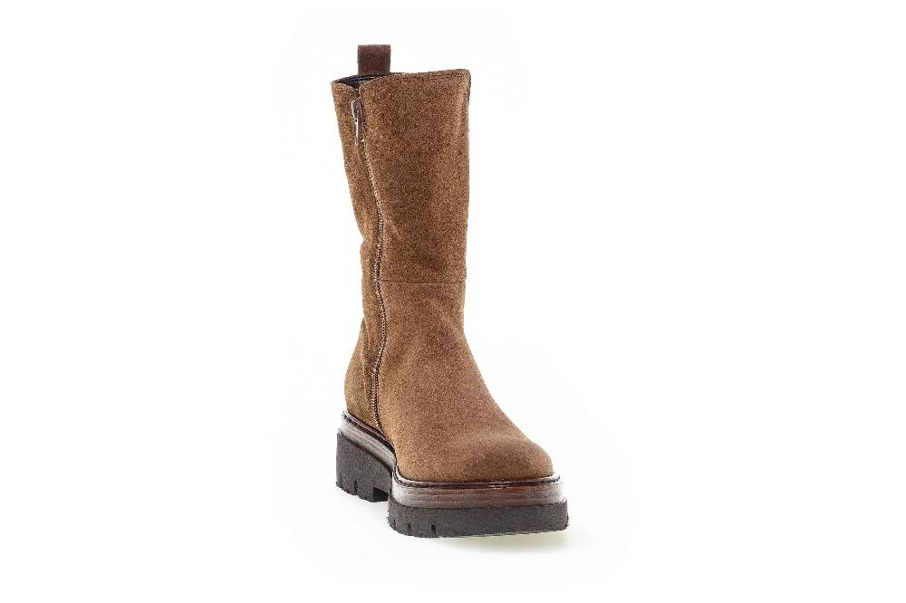 Gabor Comfort Sport Stiefel In Übergrößen Braun 72.751.41 Große Damenschuhe