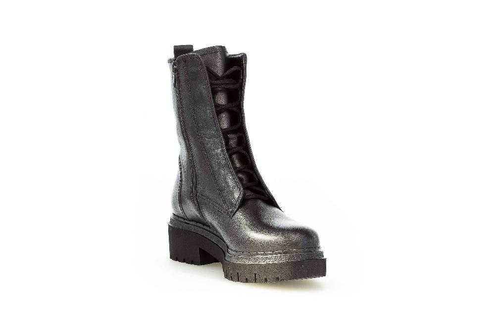 Gabor Comfort Sport Stiefel In Übergrößen Schwarz 72.876.57 Große Damenschuhe