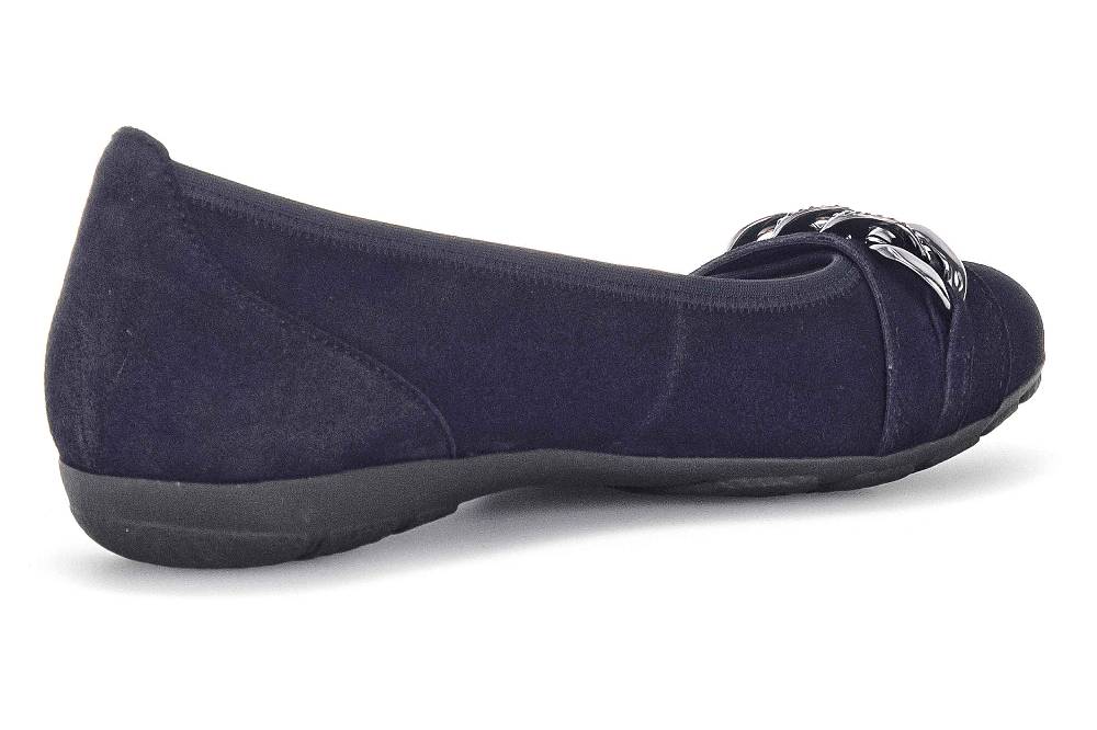 Gabor Fashion Ballerinas In Übergrößen Blau 34.160.16 Große Damenschuhe