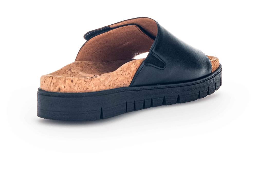 Gabor Fashion Pantoletten In Übergrößen Schwarz 23.741.27 Große Damenschuhe