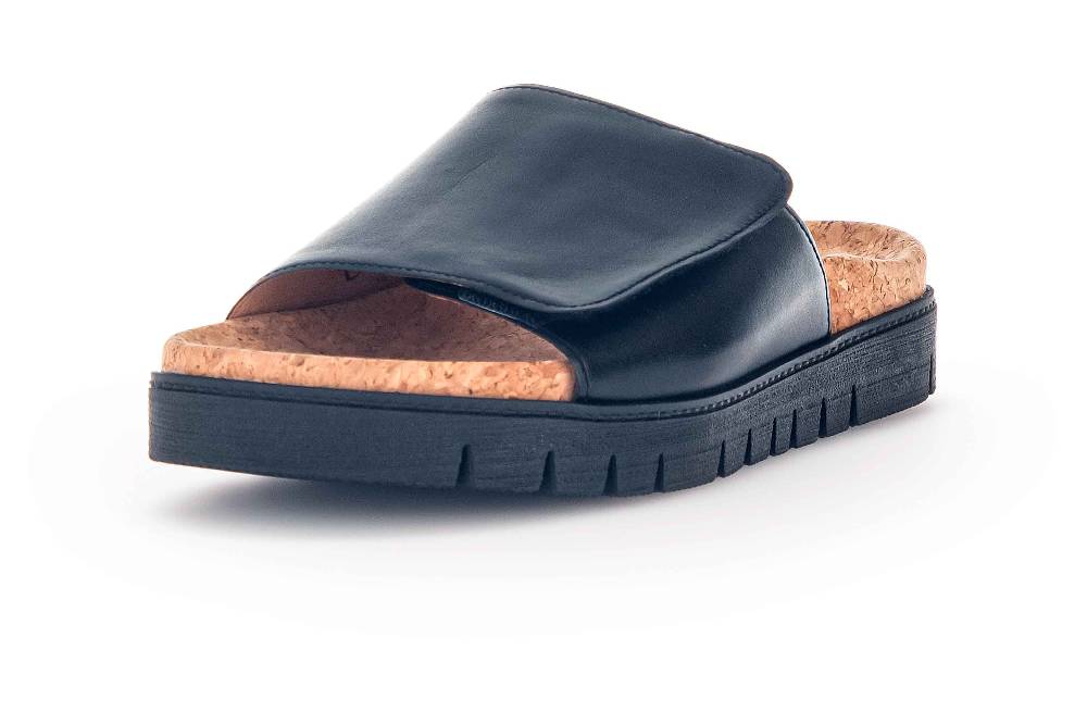 Gabor Fashion Pantoletten In Übergrößen Schwarz 23.741.27 Große Damenschuhe