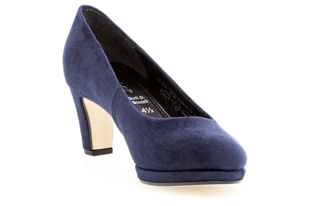 Gabor Fashion Pumps In Übergrößen Blau 01.260.46 Große Damenschuhe