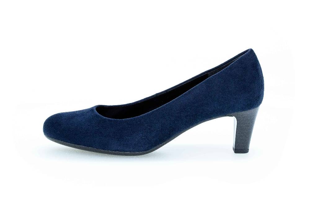 Gabor Fashion Pumps in Übergrößen Blau 01.400.46 große Damenschuhe