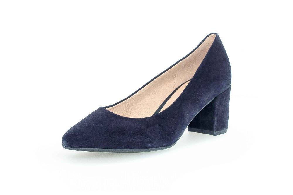 Gabor Fashion Pumps In Übergrößen Blau 21.450.16 Große Damenschuhe