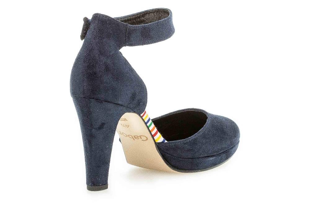 Gabor Fashion Pumps In Übergrößen Blau 41.372.36 Große Damenschuhe