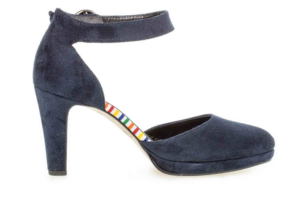 Gabor Fashion Pumps In Übergrößen Blau 41.372.36 Große Damenschuhe