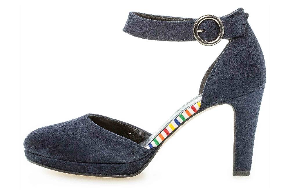 Gabor Fashion Pumps in Übergrößen Blau 41.372.36 große Damenschuhe