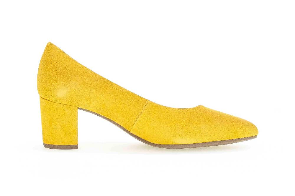 Gabor Fashion Pumps In Übergrößen Gelb 61.450.13 Große Damenschuhe