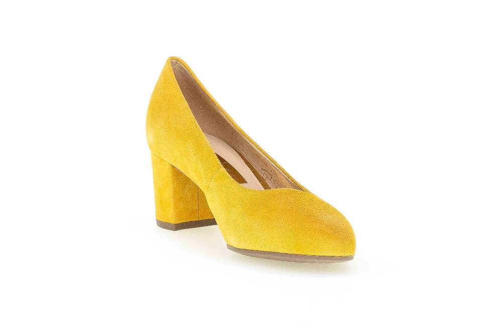 Gabor Fashion Pumps In Übergrößen Gelb 61.450.13 Große Damenschuhe