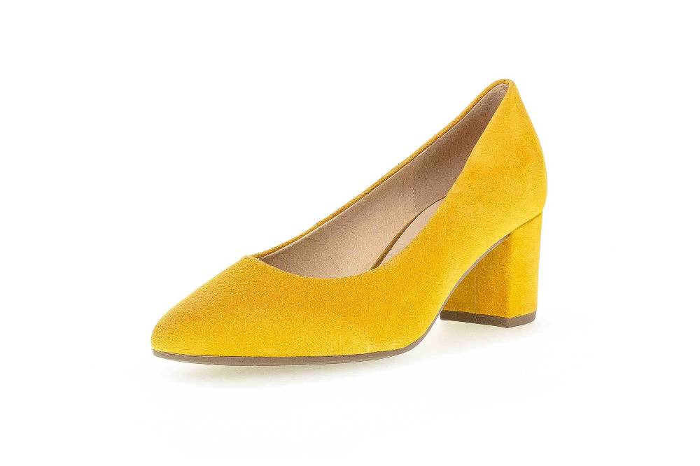 Gabor Fashion Pumps In Übergrößen Gelb 61.450.13 Große Damenschuhe