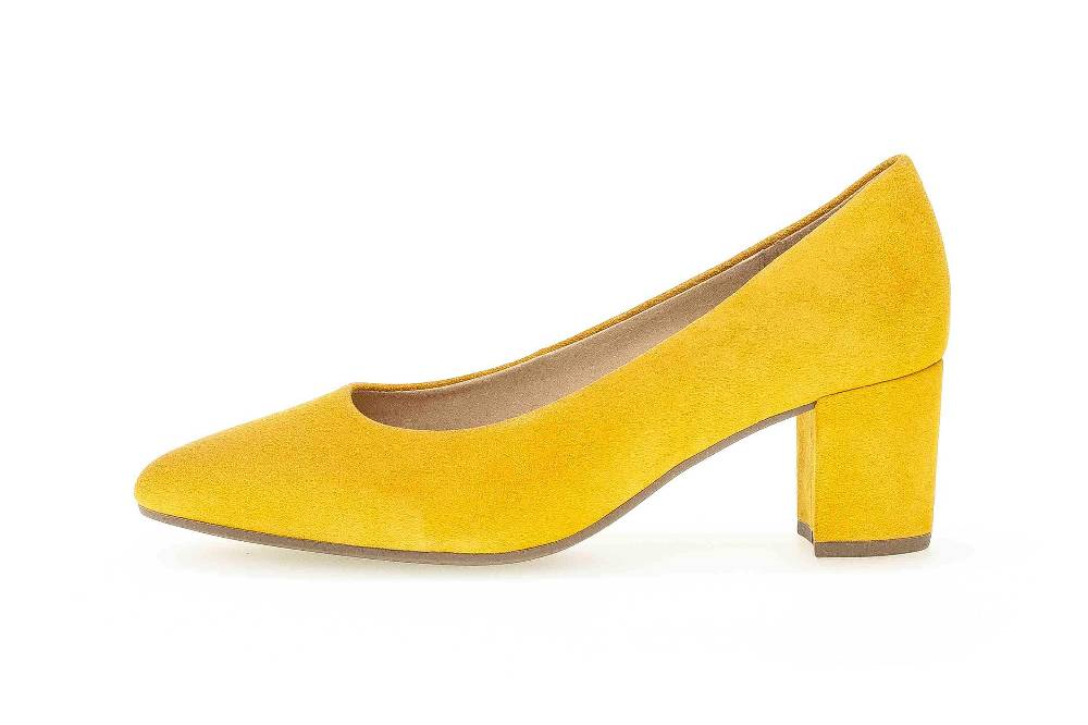 Gabor Fashion Pumps in Übergrößen Gelb 61.450.13 große Damenschuhe
