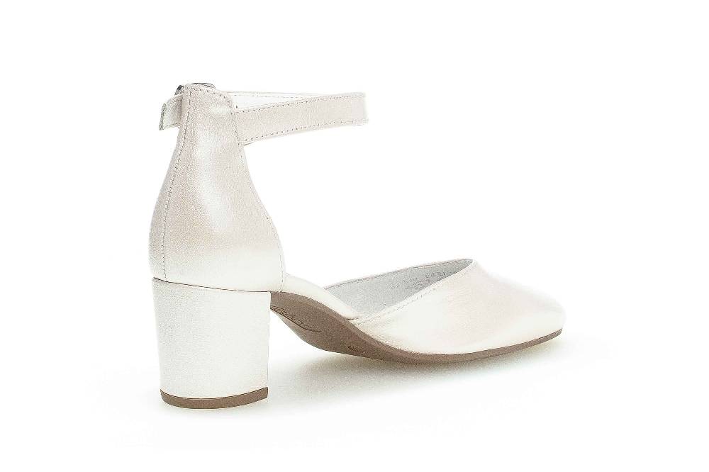 Gabor Fashion Pumps In Übergrößen Weiß 21.340.60 Große Damenschuhe