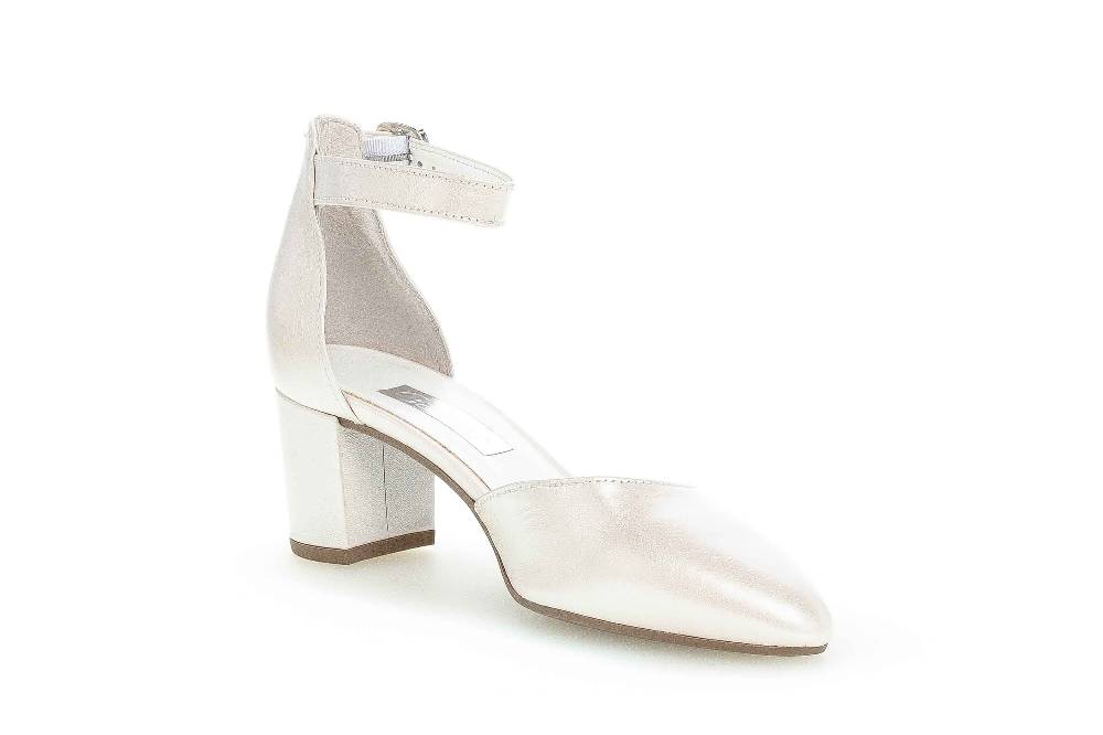 Gabor Fashion Pumps In Übergrößen Weiß 21.340.60 Große Damenschuhe