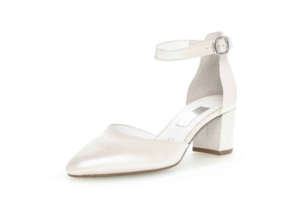 Gabor Fashion Pumps In Übergrößen Weiß 21.340.60 Große Damenschuhe