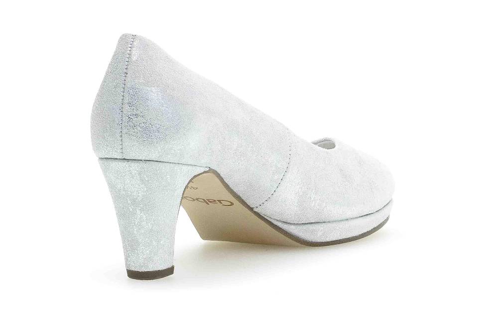 Gabor Fashion Pumps In Übergrößen Weiß 41.260.61 Große Damenschuhe
