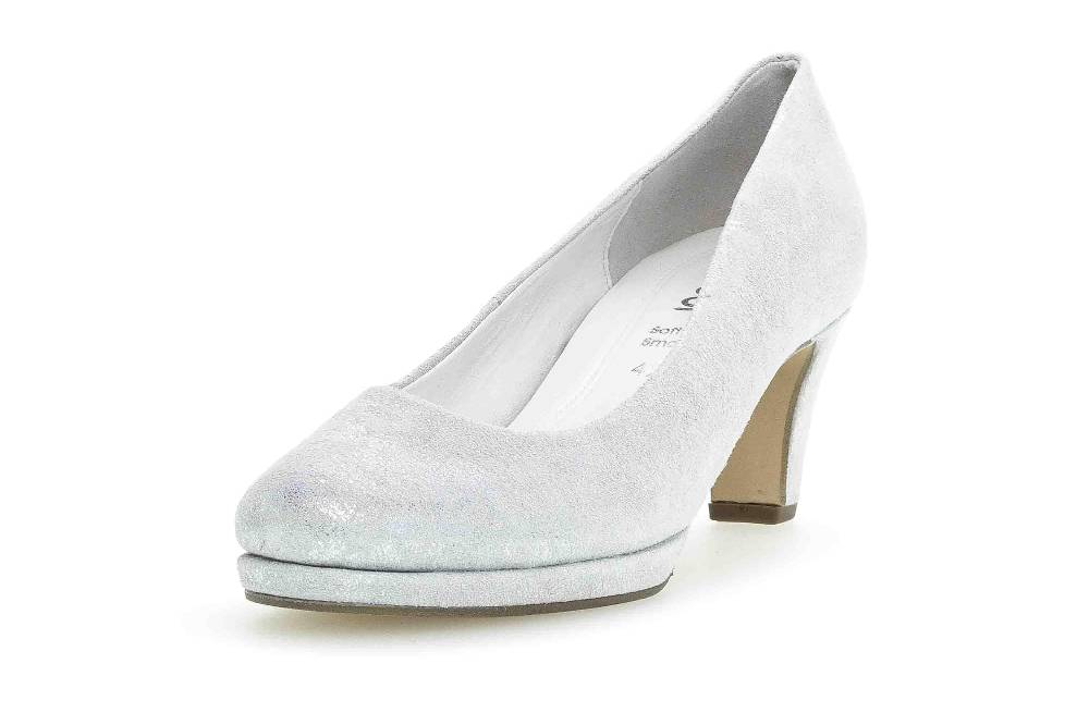 Gabor Fashion Pumps In Übergrößen Weiß 41.260.61 Große Damenschuhe