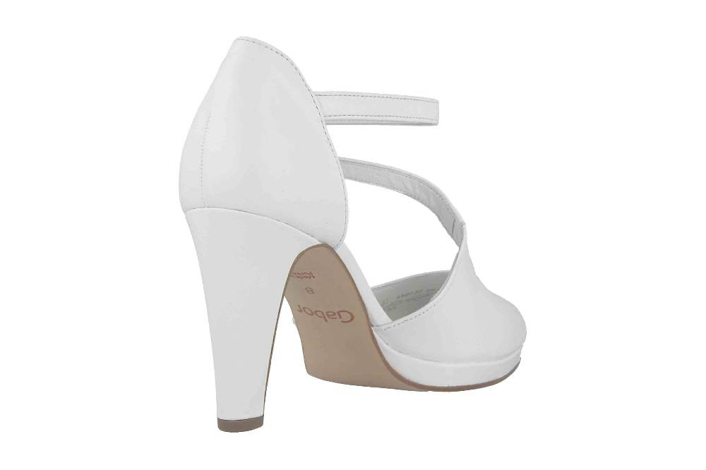 Gabor Fashion Pumps In Übergrößen Weiß 41.370.21 Große Damenschuhe