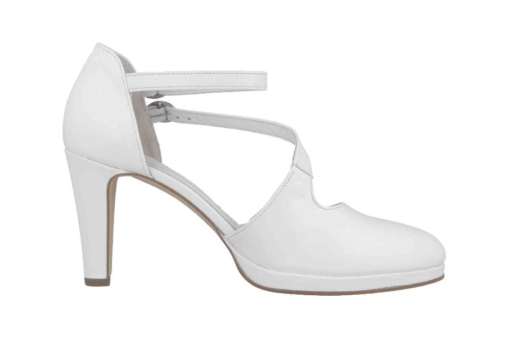 Gabor Fashion Pumps In Übergrößen Weiß 41.370.21 Große Damenschuhe