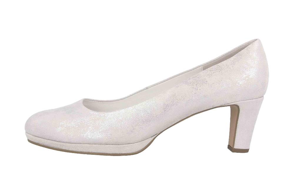 Gabor Fashion Pumps in Übergrößen Weiß 61.260.61 große Damenschuhe