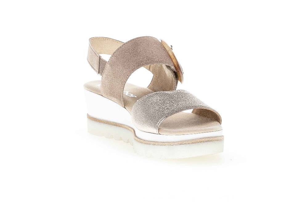 Gabor Fashion Sandaletten In Übergrößen Mehrfarbig 24.645.62 Große Damenschuhe